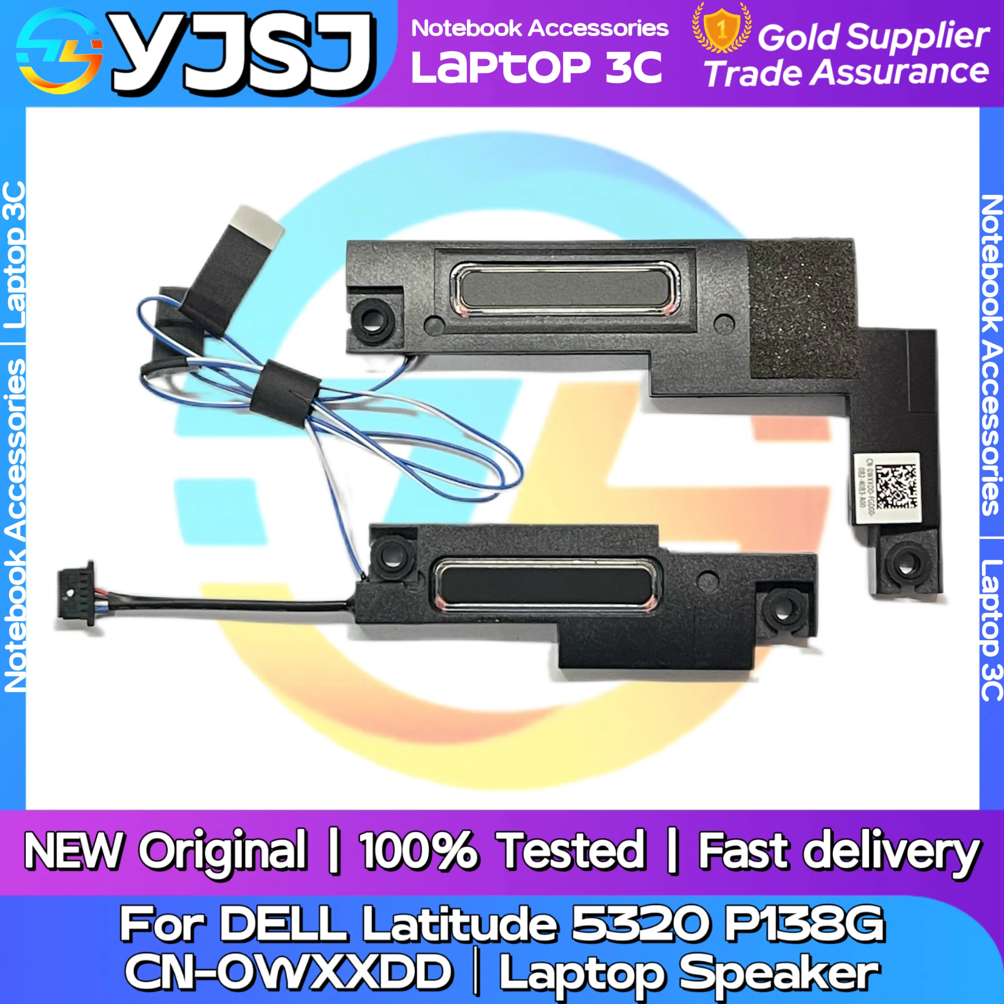 

Новый оригинальный динамик для ноутбука DELL Latitude 5320 P138G E5320, встроенный динамик, звуковой сигнал 023.400O2.0011 CN-0WXXDD
