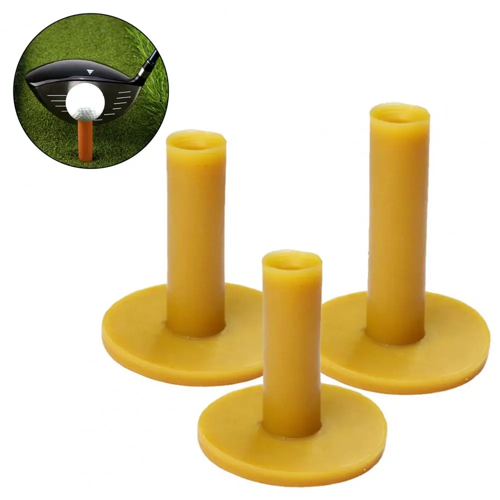 

Golf Tees Yellow Rubber Golf Tees for Driving Range Super Tendon Resistant Premium Rubber Tees Mixed Size Rubber Golfing Tee