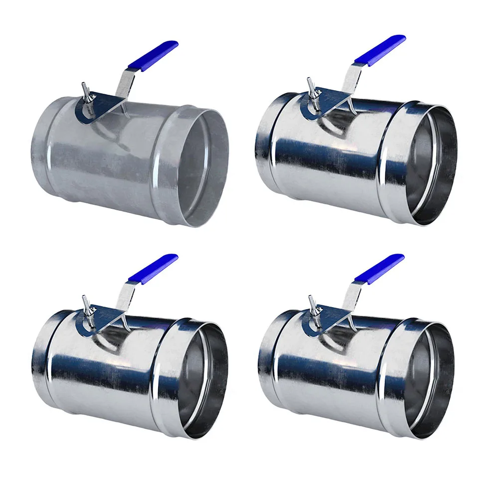 Adjustable Air Volume Damper Valve With Stainless Steel Handle For HVAC Vent Flow Control Circular Pipeline Valve
