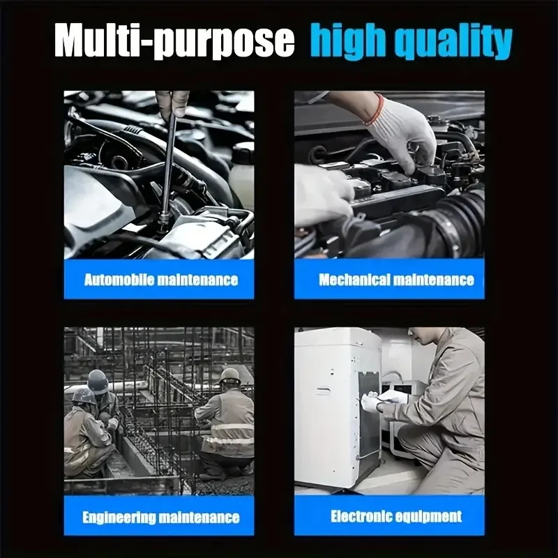 4-piece set of chrome vanadium steel multi piece combination T-shaped socket wrench for automotive and home maintenance - durabl view 5