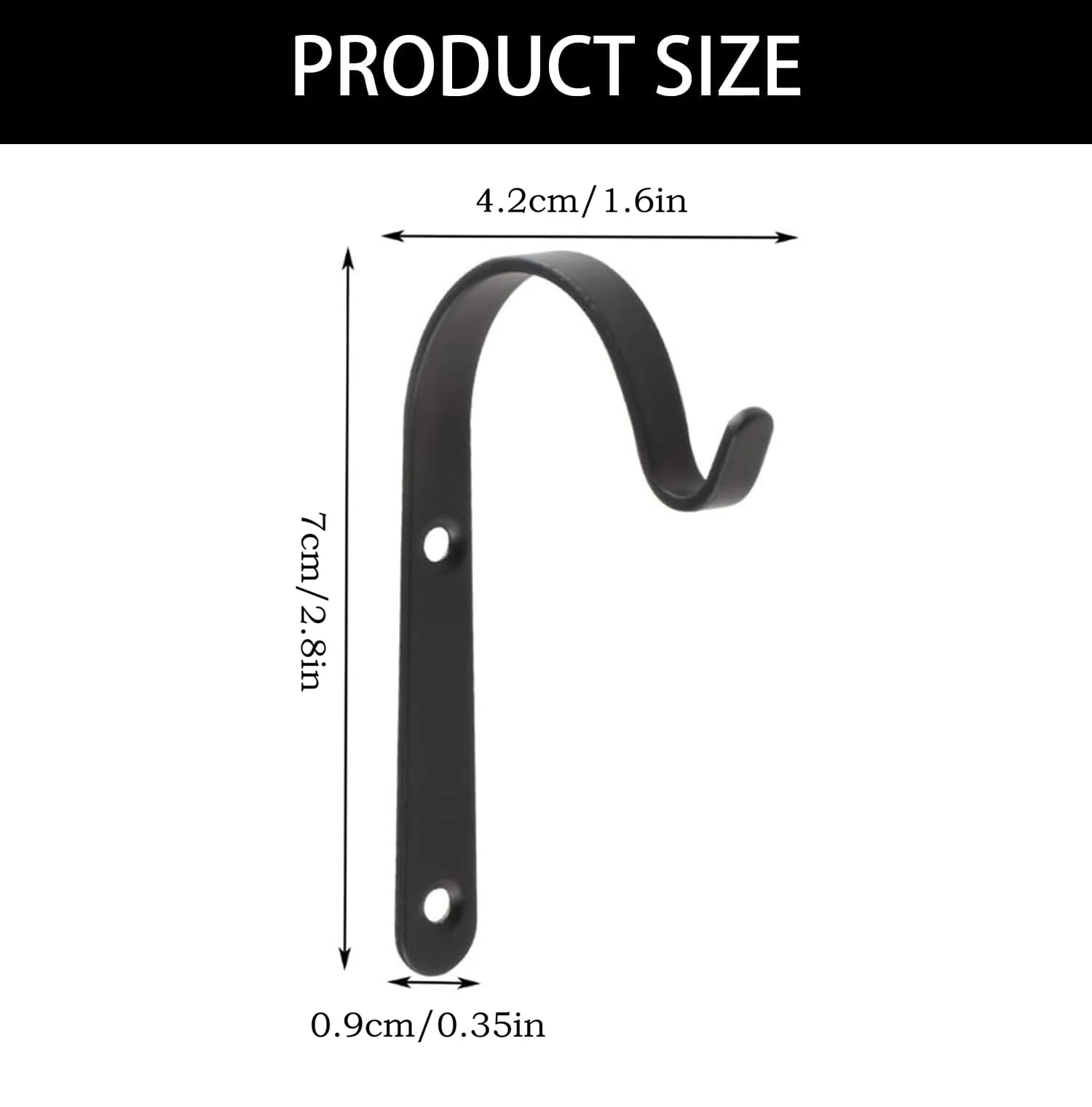 4/8PCS Heavy Duty Plant Hanger Hooks Wall Mounted Iron Bracket for Hanging Plants Lantern Bird Feeder Wind Chime Garden Decor