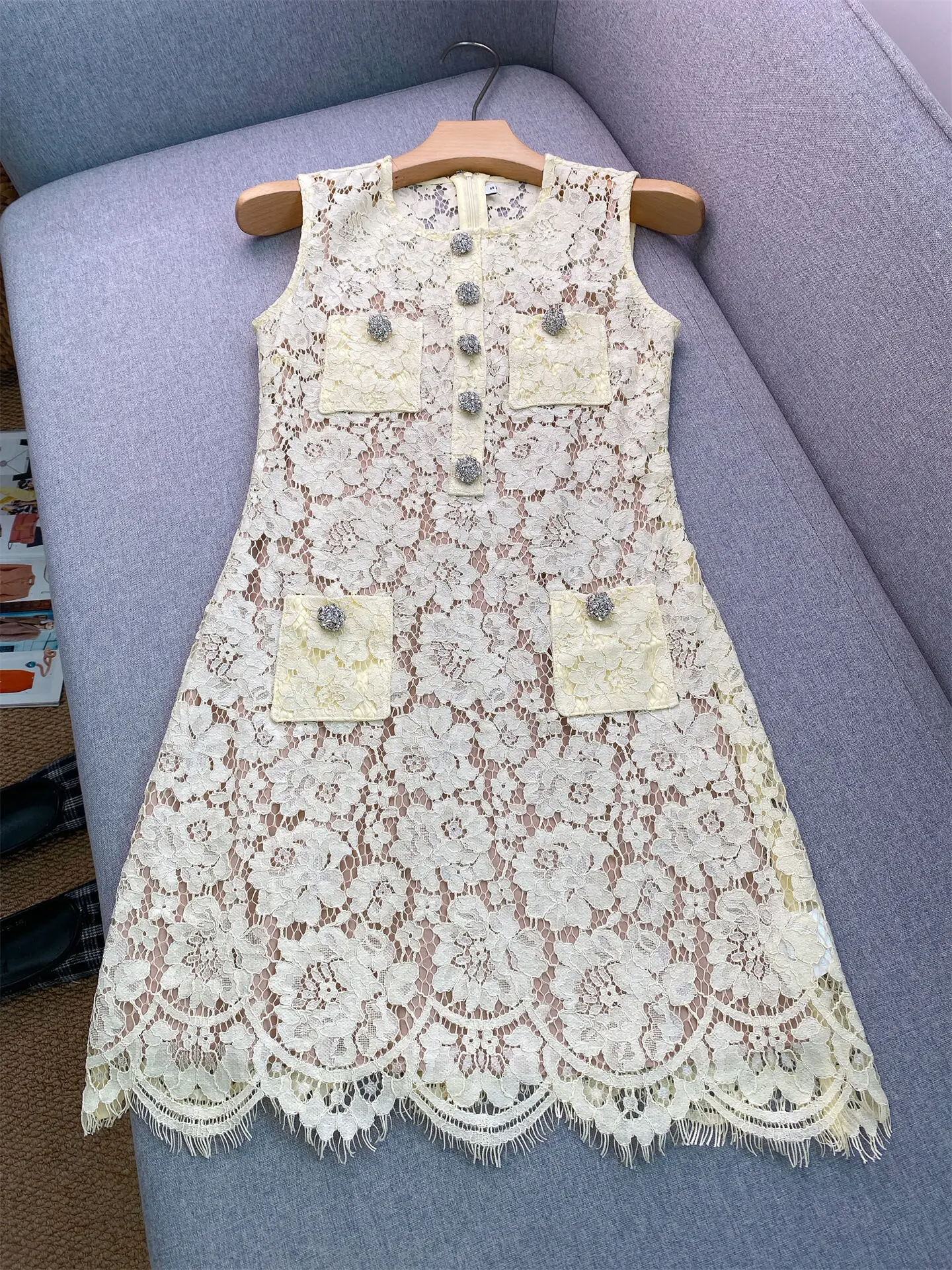 Luxury Evening Dress Women's 2026 Summer Holiday Crystal Bow Sexy Hollow Out Short Bead Lace Dresses Spring Vestidos De Fiesta