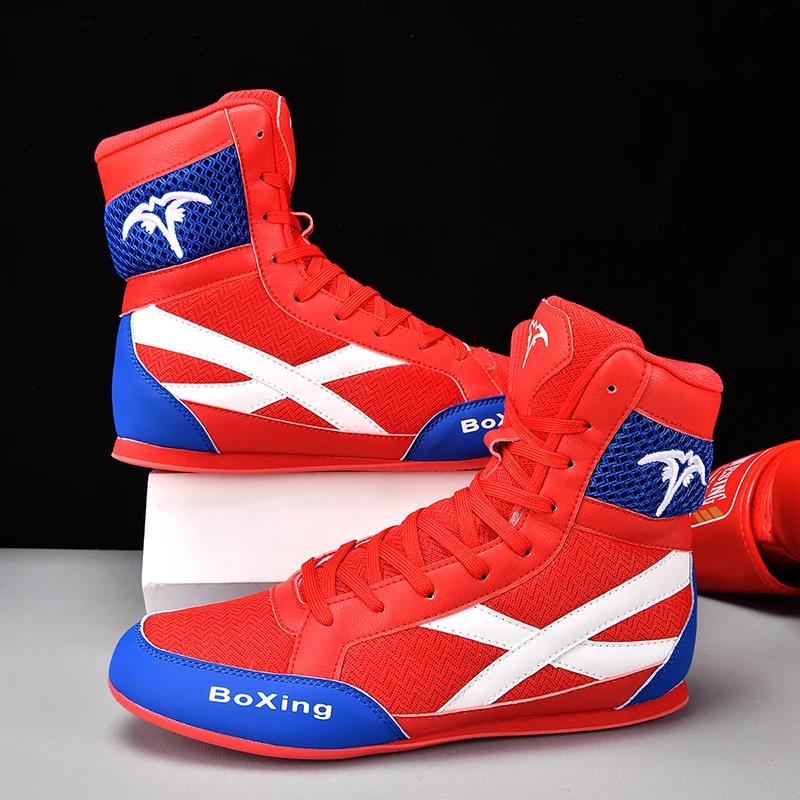 

Classic Brand Professional Boxing Sport Shoe Top Quality Wearable Wrestling Sneaker Comfortable Breath Fighting Gym Trainer Shoe