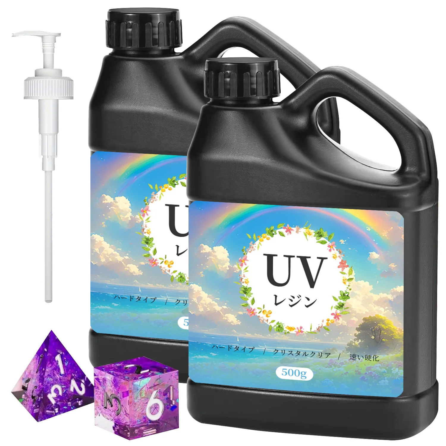 UV Resin Kit,Newly package Crystal Clear Epoxy Resin,Bubble-Free, Anti-Yellowing Art Resin That,Suitable for DIY Resin Art