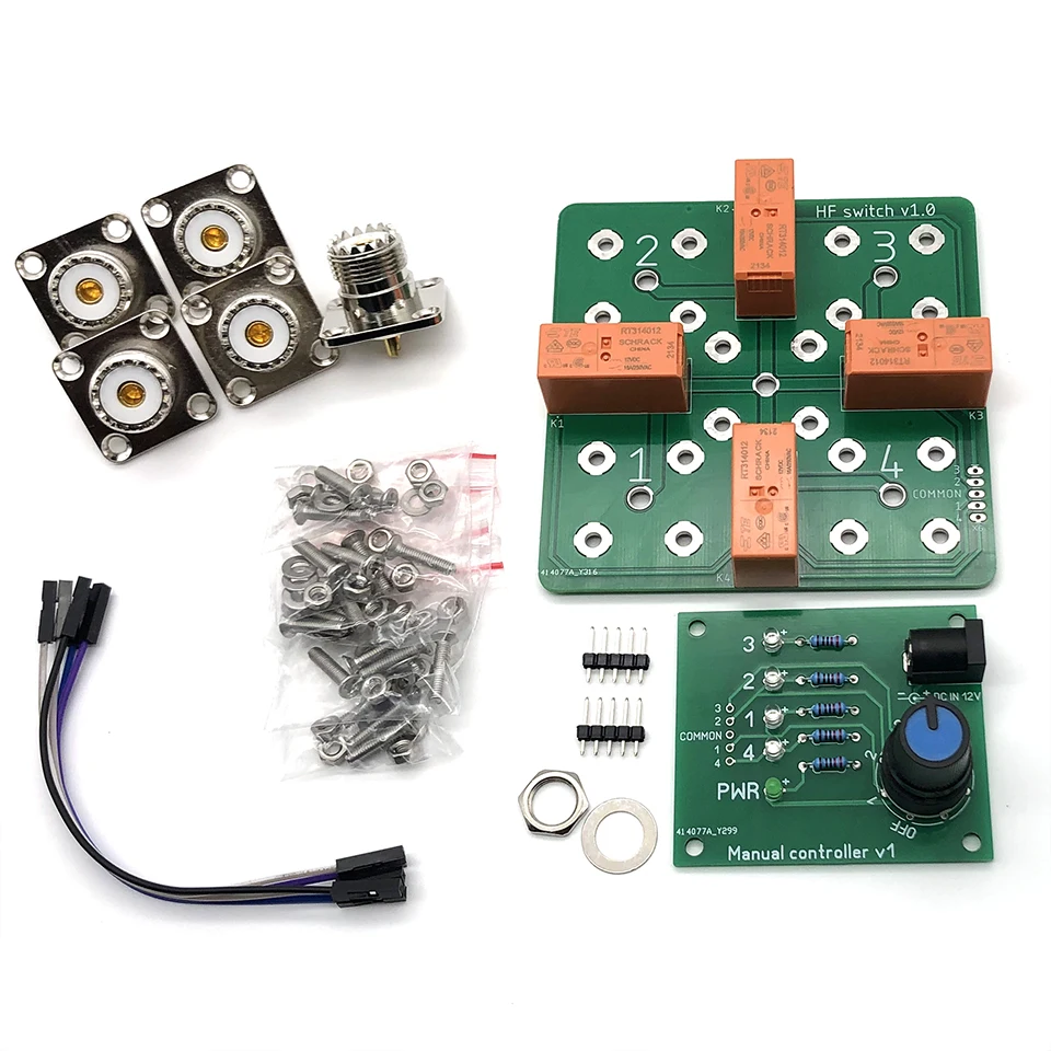 4:1 동축 원격 안테나 스위치 SO-239