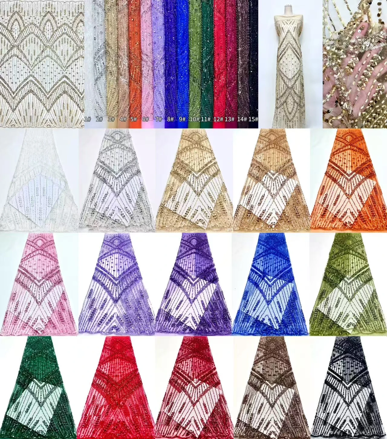 الأبيض الفرنسي شبكة تول أقمشة الدانتيل 2025 جودة عالية 5 ياردة الأفريقي الترتر أقمشة الدانتيل فستان الزفاف الأنيق للنساء SZ1745