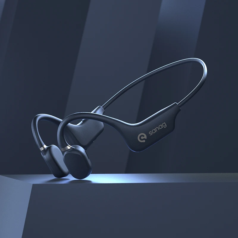 Sanag A5X صحيح العظام التوصيل اللاسلكية سماعات رياضية مفتوحة الأذن سماعات بلوتوث ثلاثية الأبعاد صوت ستيريو فلاش بيع اختيار سماعة