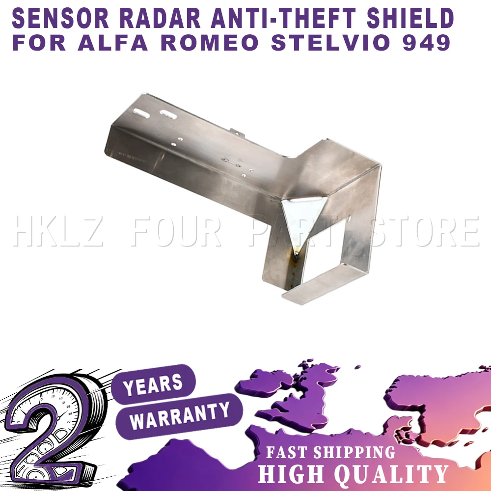 Stainless Steel Car accessories New For Alfa Romeo Stelvio (949) Quadrifoglio Sensor Radar Anti-Theft Shield Connect the bumper
