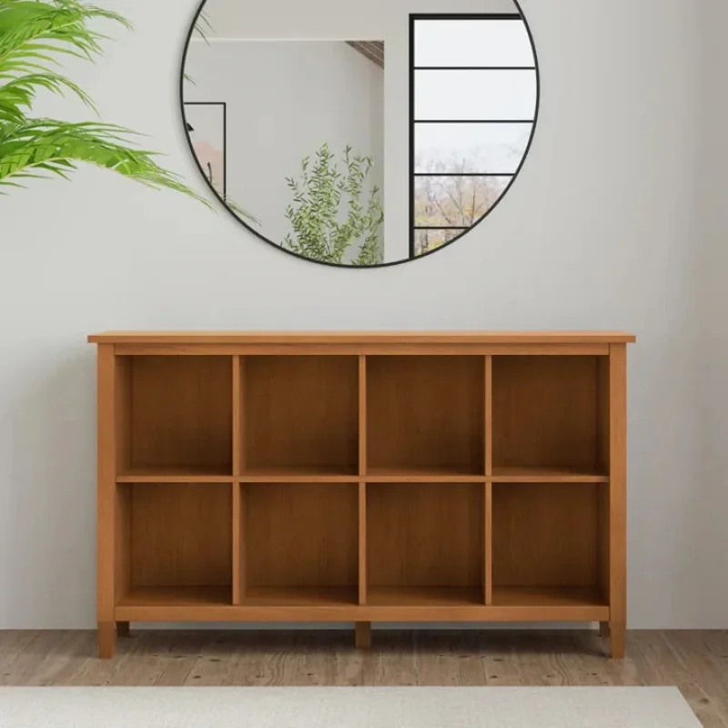 Z DU'S Modern Solid Wood ,Eight-Grid Storage Maximizing Cinet Space. Elegant Practical, Relile And Durl