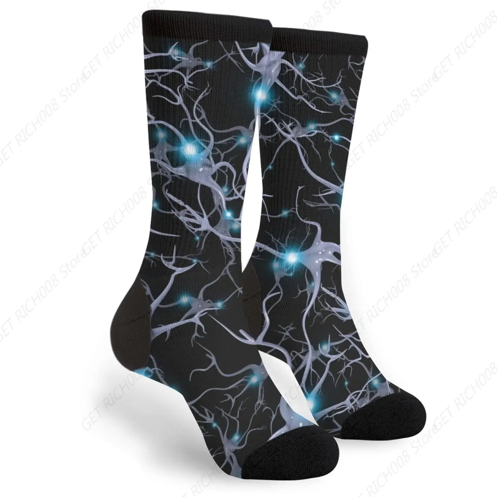 

Новинка, забавные носки для экипажа психиатристов, модные удобные мужские и женские носки