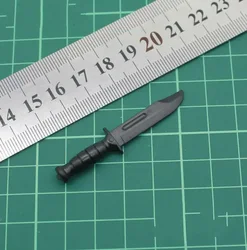 1/6 Scale Plastic Knife Model Black SWAT Classic Tactical Dagger Accessories Model for 12 Inch Action Figure Dolls
