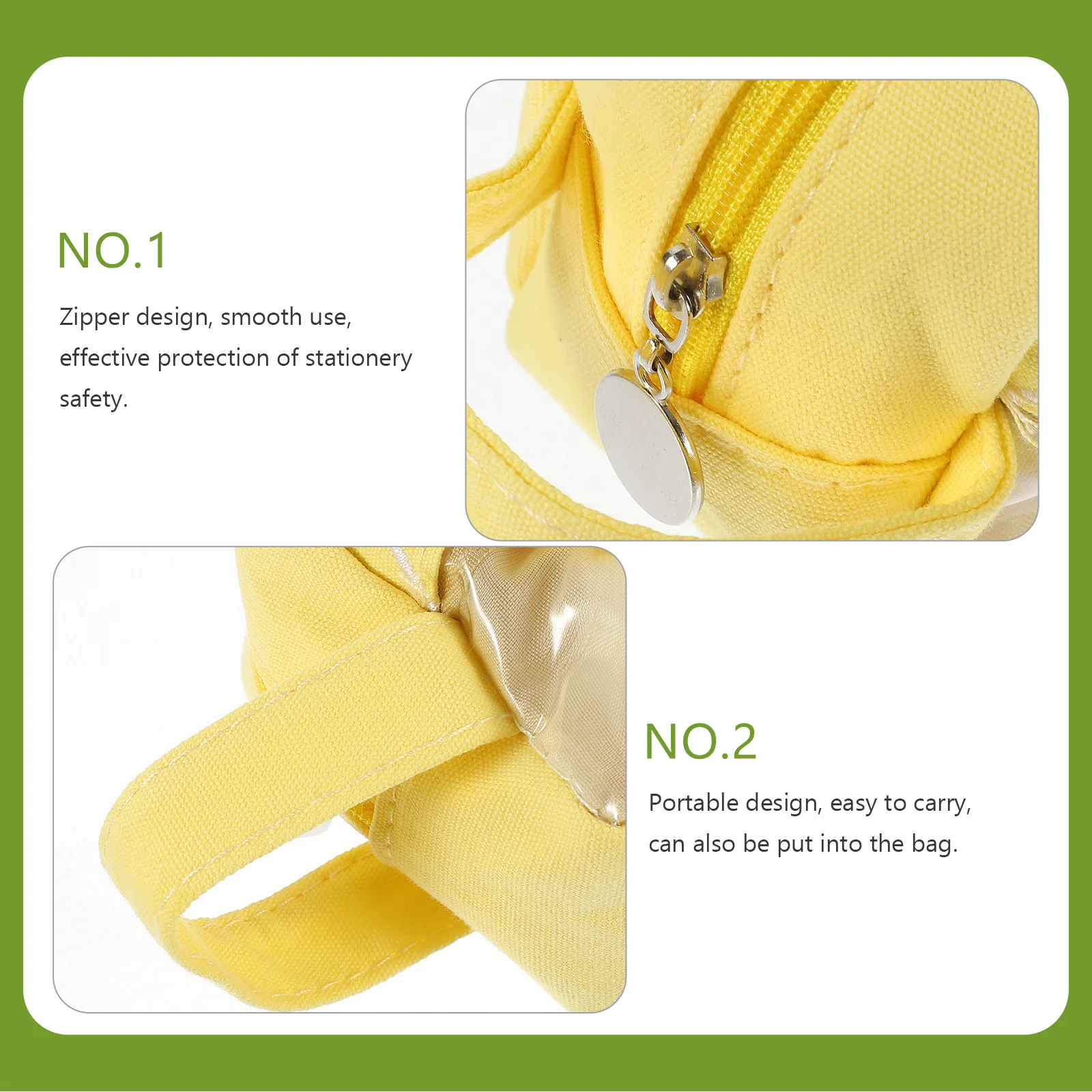 

Fruit Pencil Bag Zipper Pouch Cartoon Shape Stationery Holder for Lovely Design Smooth Zipper Tear-Resistant Storage