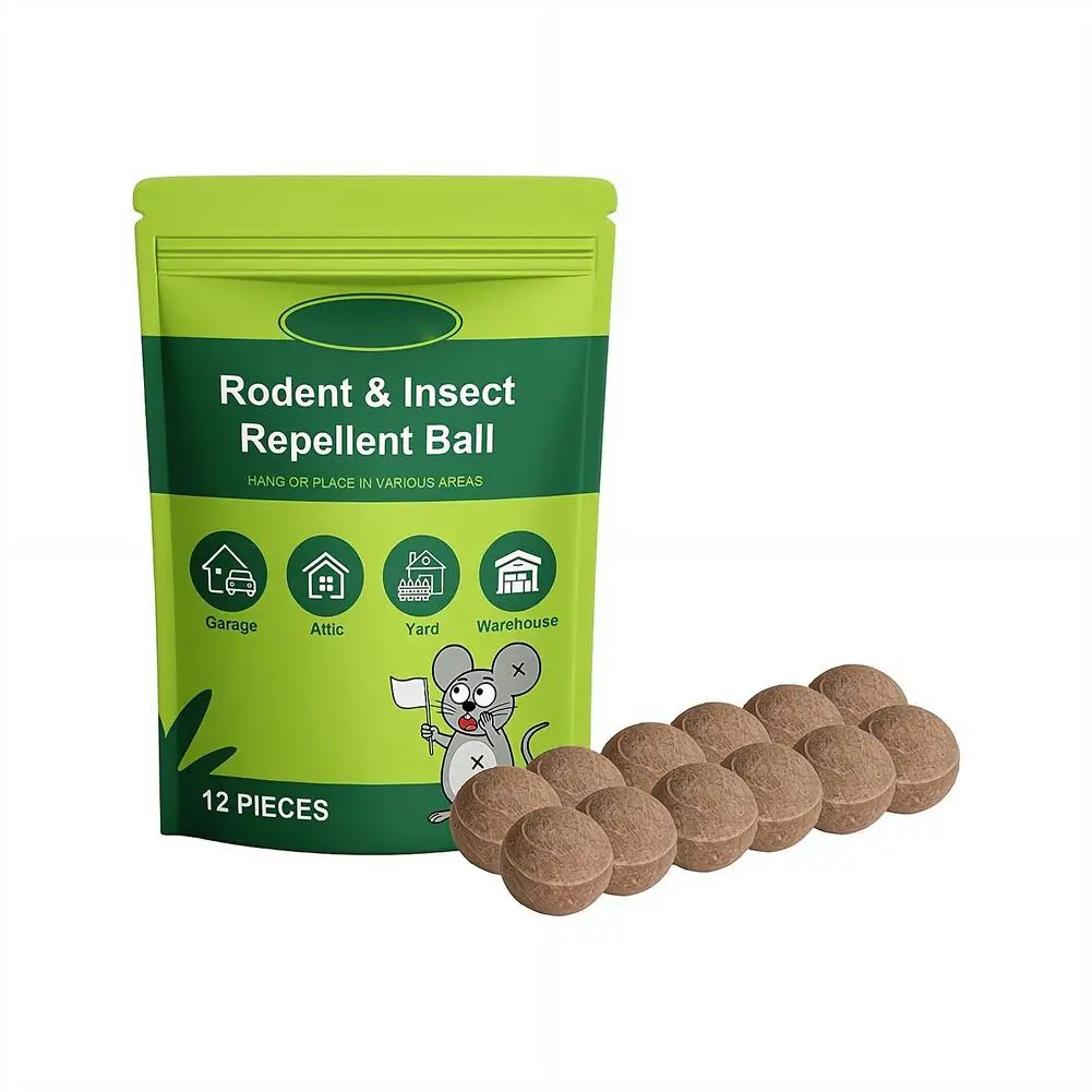 Pastillas Repelentes de Roedores, Protección de Muebles para Interiores, Seguras para Mascotas y Niños, con Fragancia Fresca Diaria