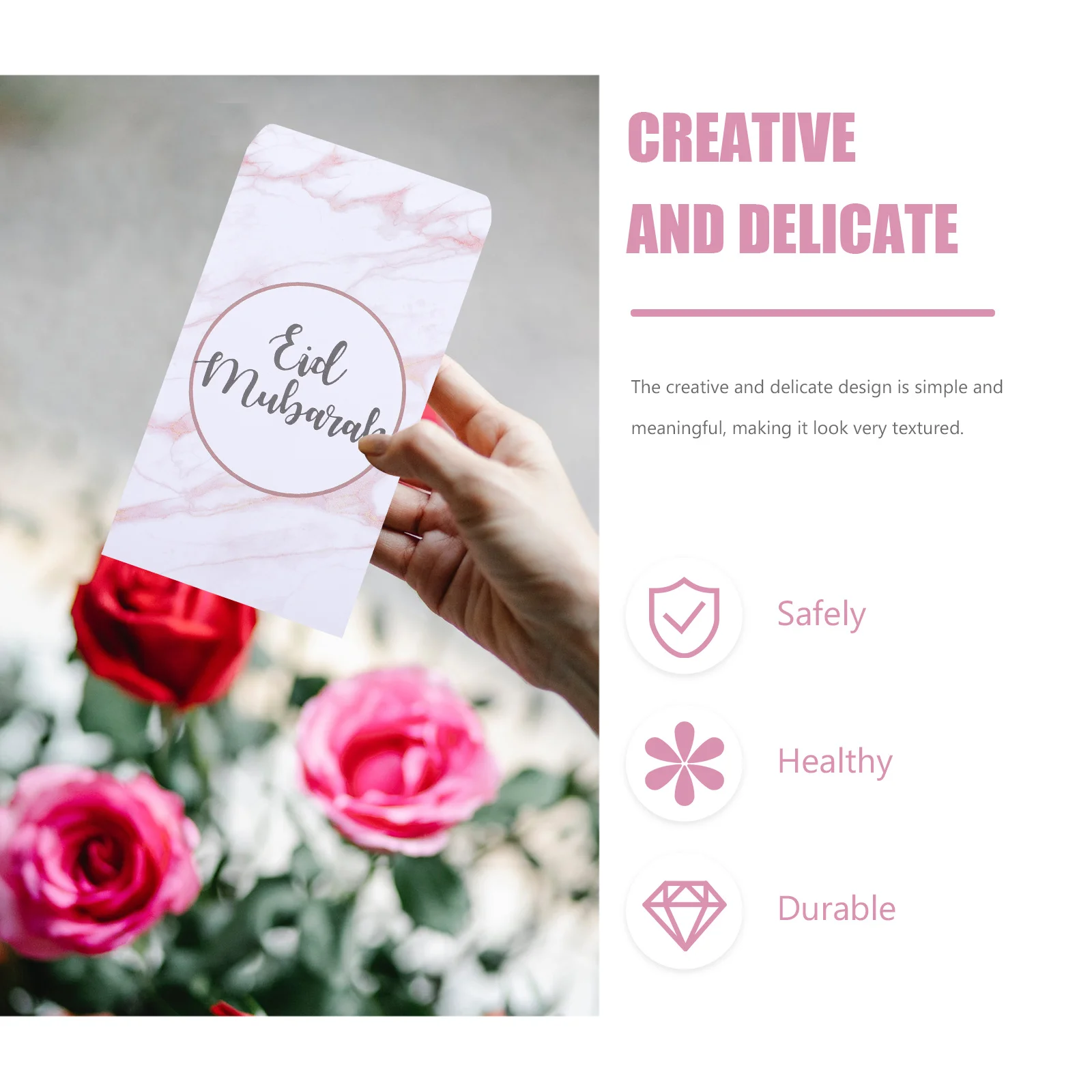 

50 шт., конверты для Ид Мубарак, бумага, подарок на Рамадан, держатель для денег, держатель для денежных карт, цветные конверты, 4x6, украшения для Ид