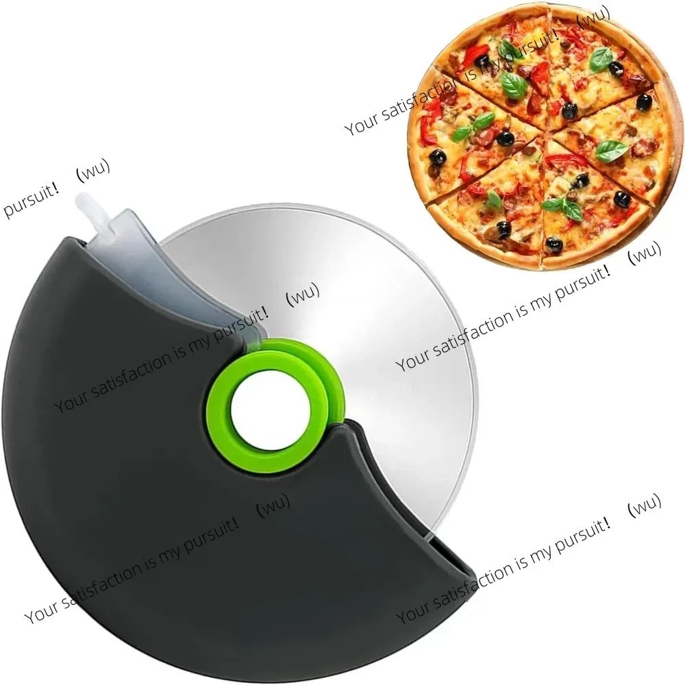 Pizza cutter wheel with protective blade cover Premium stainless steel slicer for pizza, bread, pastries, waffles