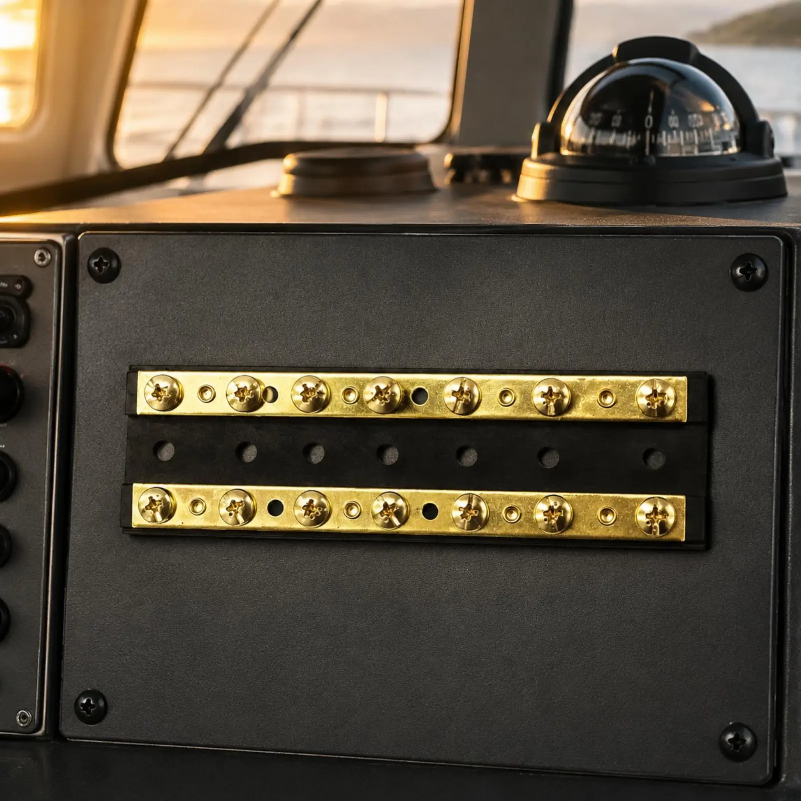 Double-RowRow Automotive Marine Busbar 60A 12/24V DC Power Distribution Busbar