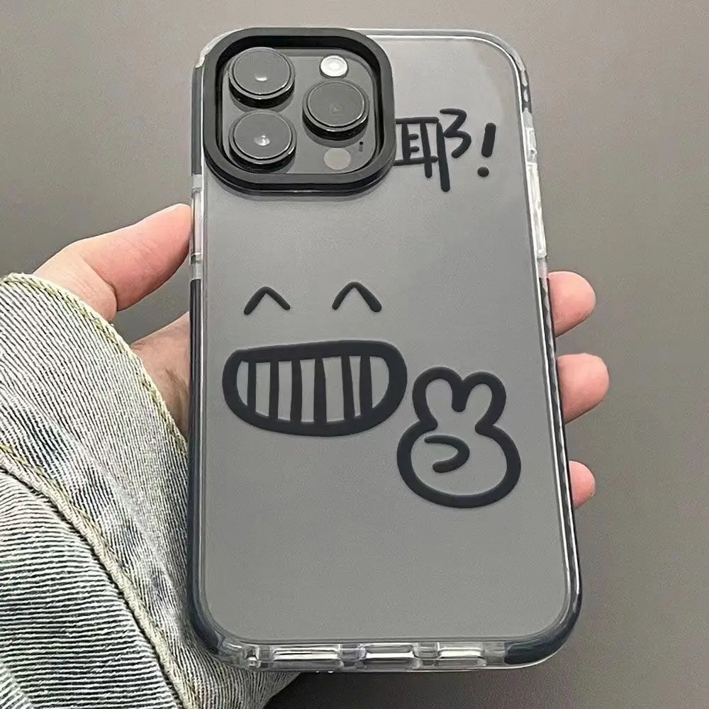 Creative Biye Scissorhands Phone Case For iPhone 16 15 14 13 12 11 Pro Max XR XS MAX 7 8 Plus Mini Anti-drop Airbag Cover