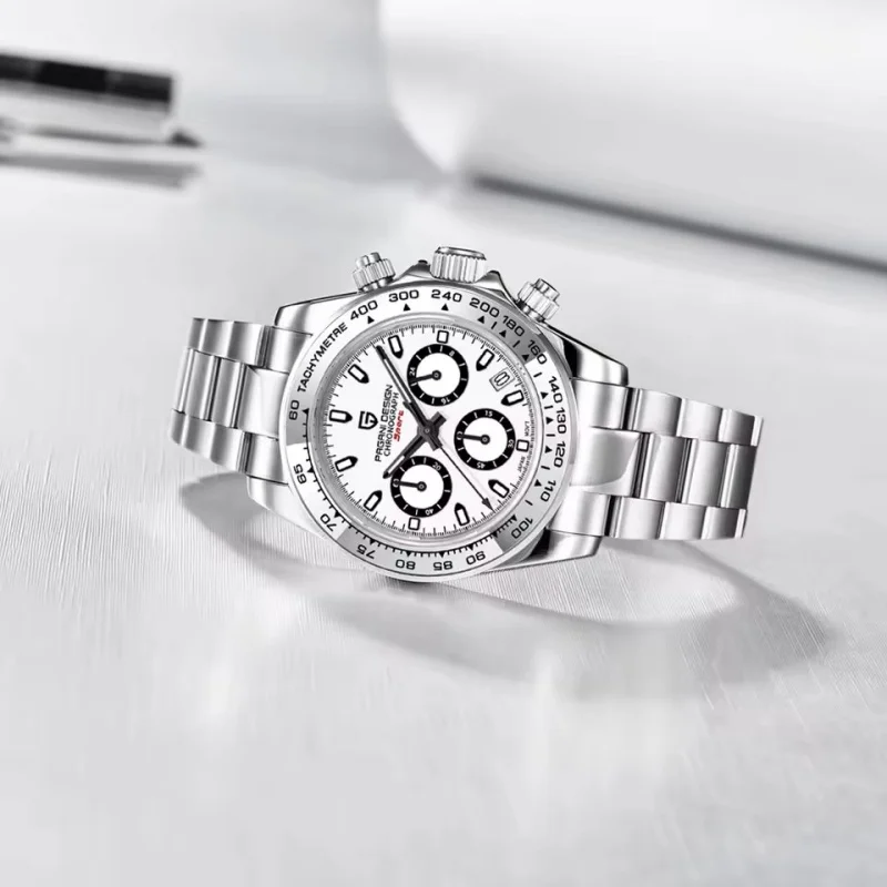 PAGANI DESIGN 1727 Original Marke Quarzuhr Für Männer VK63 Saphirglas Wasserdicht Chronograph Kalender Nachtlicht Geschenk