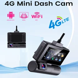 3Inch Car Rearview Mirror Dash Cam 4G Android10.0 GPS Navigation Bluetooth WiFi Video Camera Recorder Remote Monitor DVR