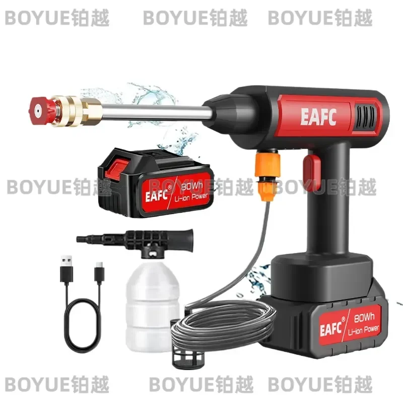 60Bar Cordless High Pressure Washer Portable Car Cleaning Gun Wireless Foam Sprayer Pump Water Jet Cleaner for Vehicle
