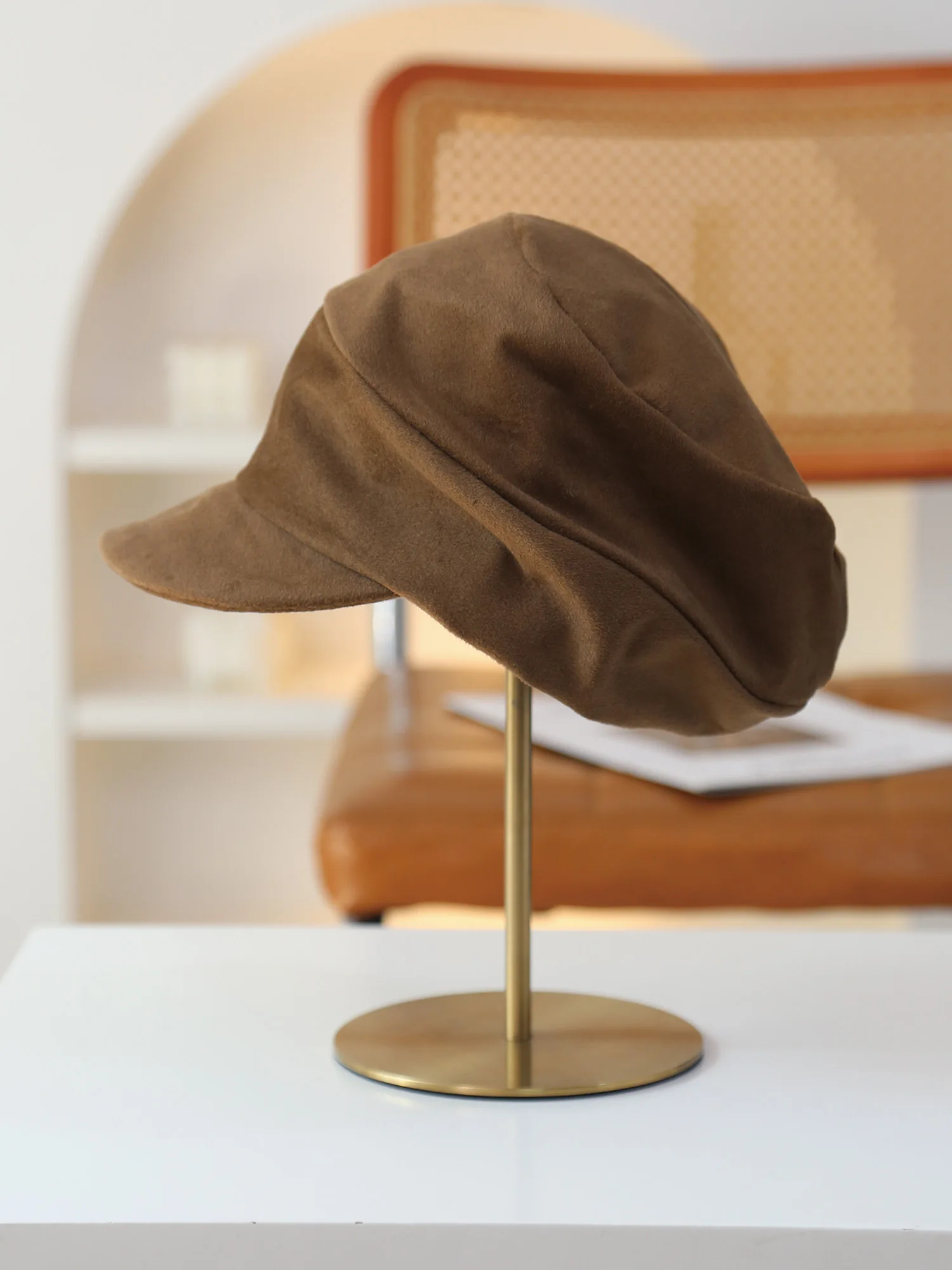 autumn-winter-foldable-retro-newspboy-cap-women's-fashionable-loose-feelings-riding-hat-small-face-effect-hat
