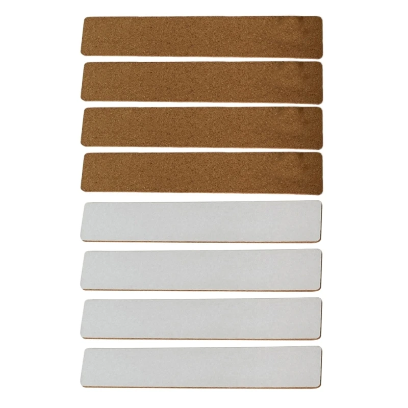 8Pcs Cork Board Strips for Photo Wall Decorations, Long Self Adhesive Corkboards for Office Decorations Display