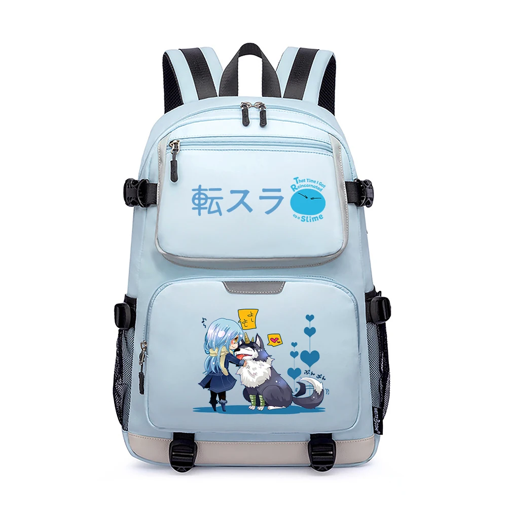 

That Time I Got Reincarnated as a Slime Large School Bags Kawaii Women Travel Backpack Anime Bookbag USB Charging Laptop Bagpack