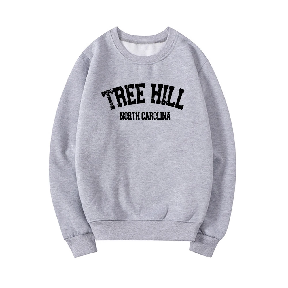 Tree Hill North Carolina Unisex Crewneck Sweatshirt College Style Tree Hill 90s Fan Location Pullover Crewneck Jumper Hoodies