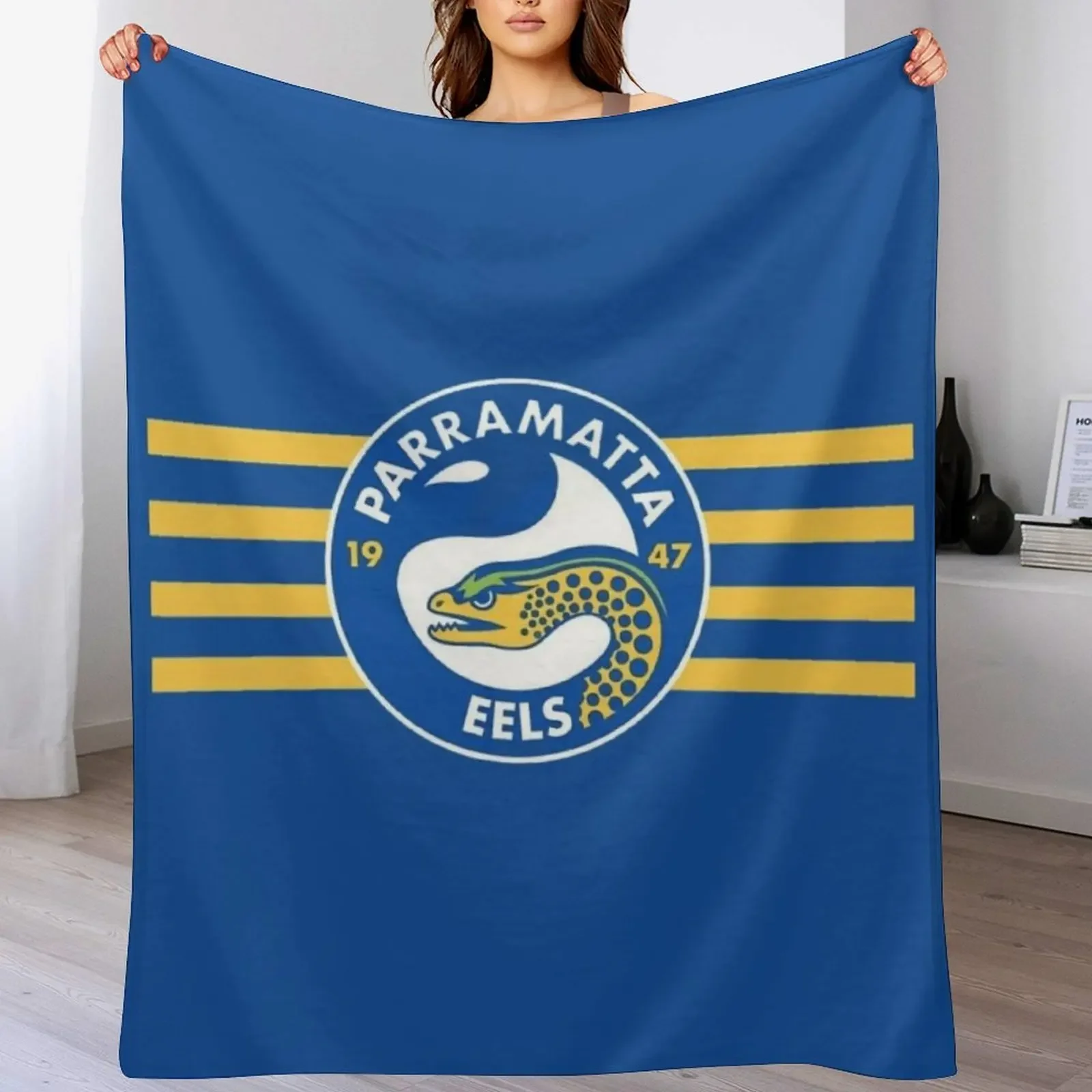 Parramatta Eels Grand Final 2022 Throw Blanket blankets and throws Personalized Gift Blankets