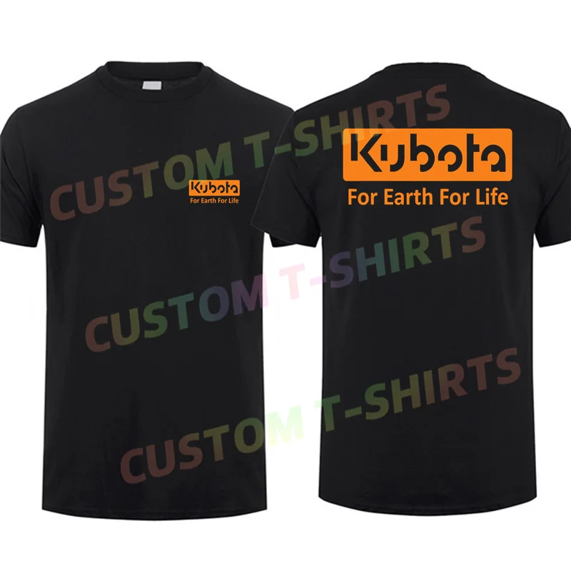 

2024 Men T Shirt Casual Kubota Tractors T-shirt Graphic Summer Short Sleeves 100% Cotton S-3XL