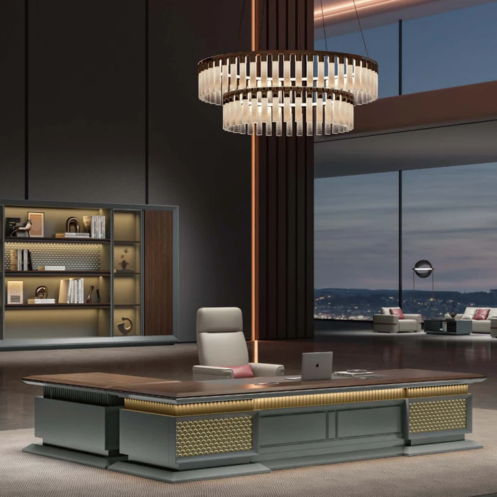 

Solid Wood Modern Convertible Extendable Office Desk for Commercial & Home Use with Elegant Design