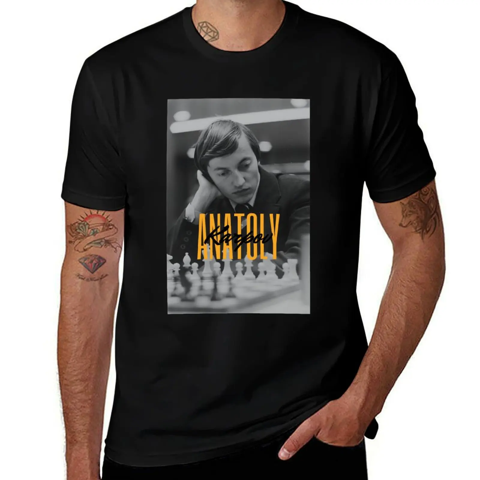 

Anatoly Karpov T-Shirt man tshirt man t shirt heavy cotton t shirts for man graphic vintage T-shirt