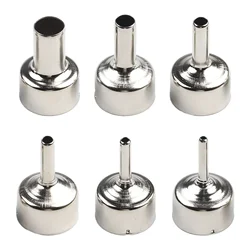 6pcs/Set 22mm Universal Nozzles For 858D+ 8586 Soldering Welding Hot Air Station Heat Resistant Stainless Steel Nozzle
