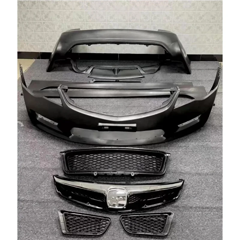 

Комплект обвеса для Honda Ciimo 8-го поколения FD2 2012-2015: модифицированные передний и задний бамперы, решетка радиатора, боковые пороги