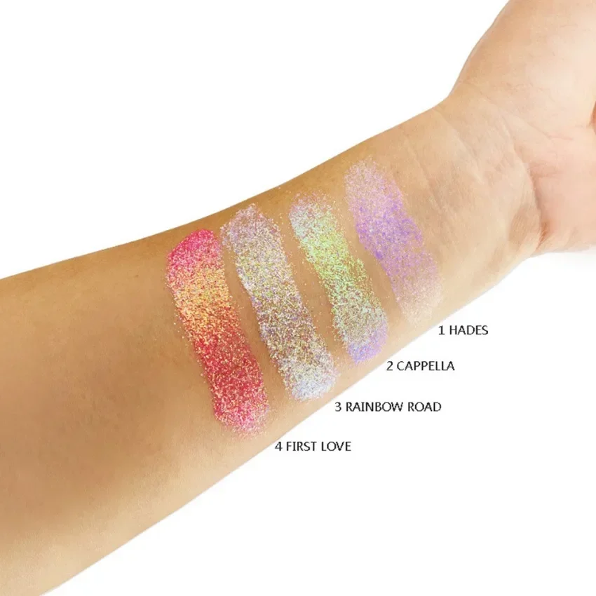 Private Label 8 Farbe Glitter Gel benutzer definierte Logo Pigment langlebig wasserdicht aufhellen Bühne Make-up Lidschatten Bulk Grausamkeit frei