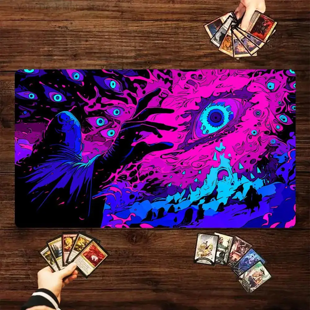 Giant Demon Eye Magic Card Battle Mat MTG Playmat Anti-slip Base 35X60CM Gathering Gaming Mats Board Game Mat for TCG