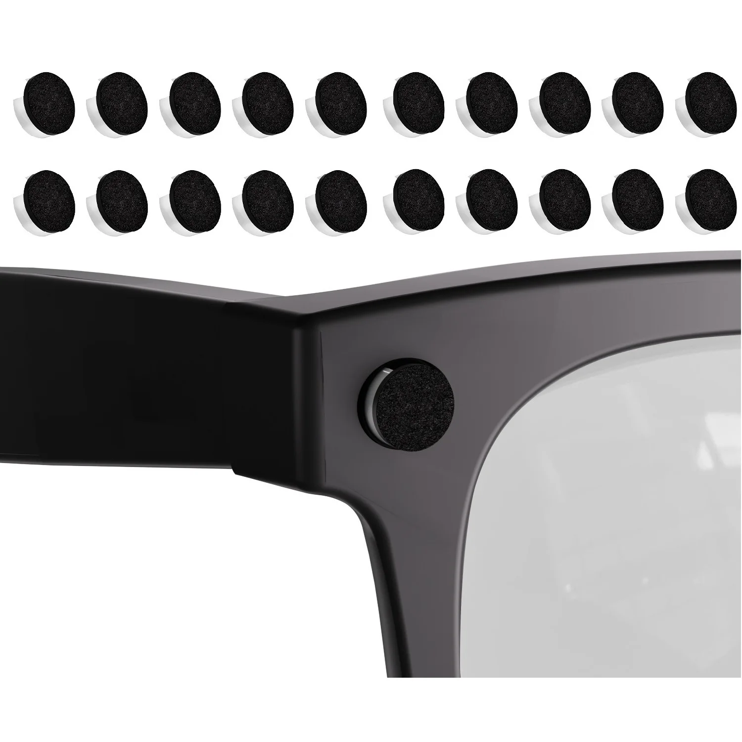 20Pcs LED Light Blocking Cover For Ray-Ban Meta Wayfarer/Skyler/Headliner/Oakley HSTN Smart AR Glasses Accessories Shade Sticker