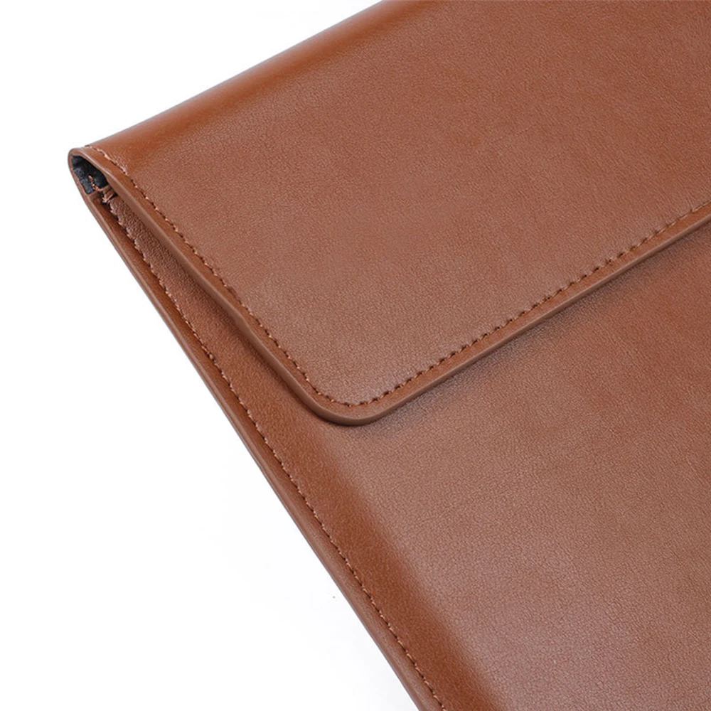 Business Custom Buchstaben Laptoptasche Große Kapazität Gravierte Initialen Laptop Sleeve Luxus Frau Mann Leder Tablet Computer Tasche – Detail 10