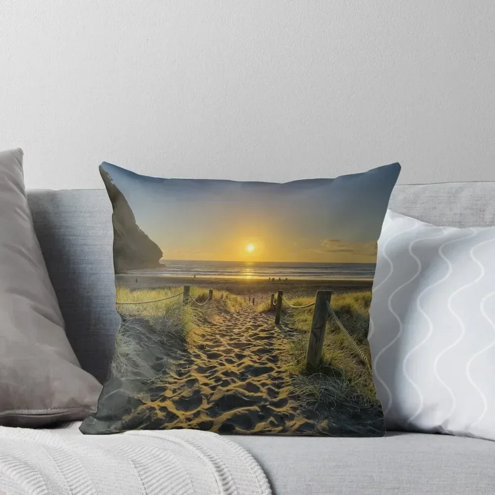

Piha Sunset Throw Pillow Sitting Cushion Decorative pillow case christmas pillowcases Decorative Pillow Covers For Sofa
