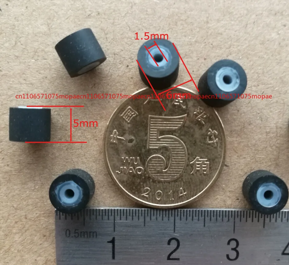 

6 шт. 6*5*1,5 мм прижимной ролик Walkman/ретранслятор небольшого механизма прижимное колесо