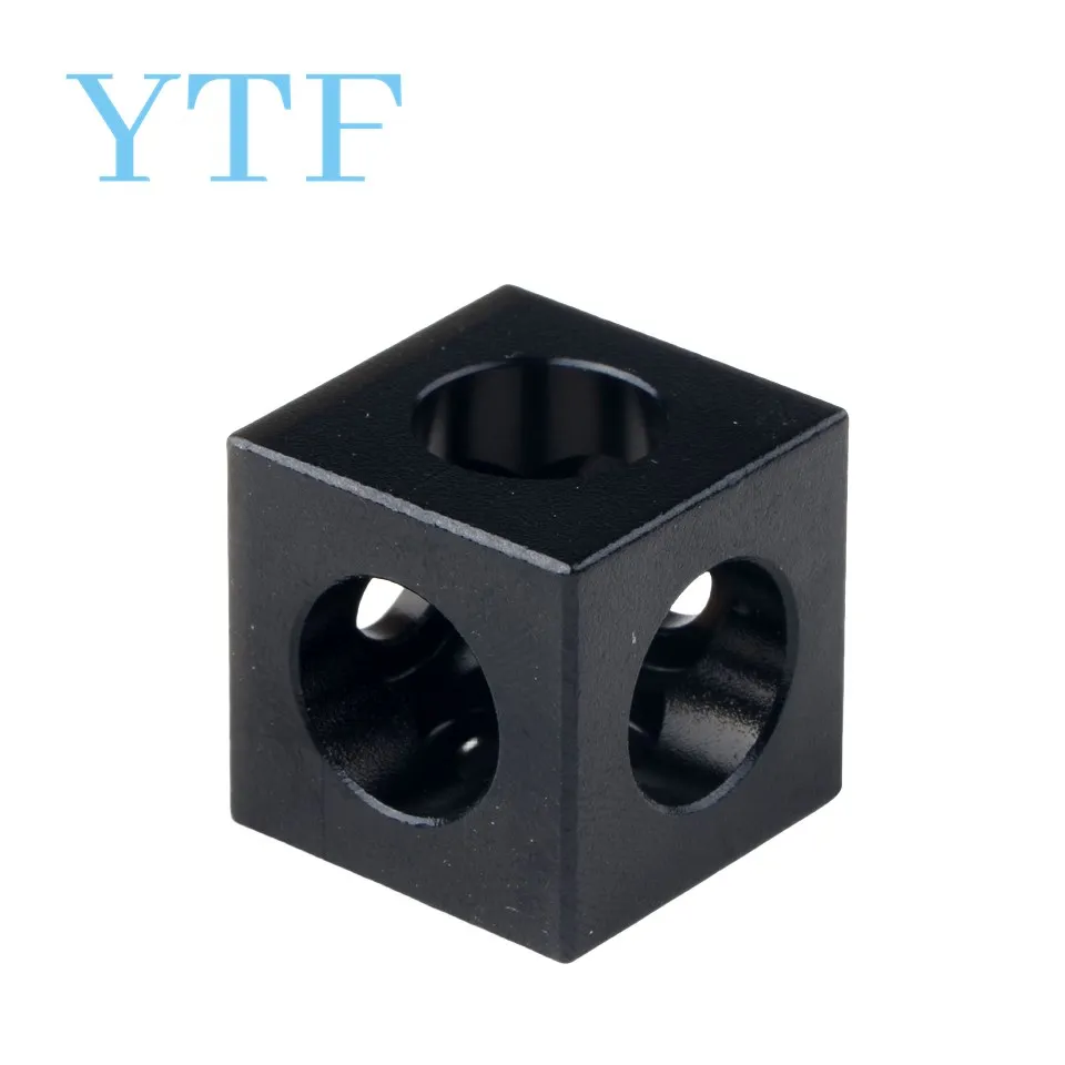 2020 Aluminum Block Cube Prism Connector Wheel Regulator Corner V-slot Three Way Connector 90 Degree Angle For Voron 2.4