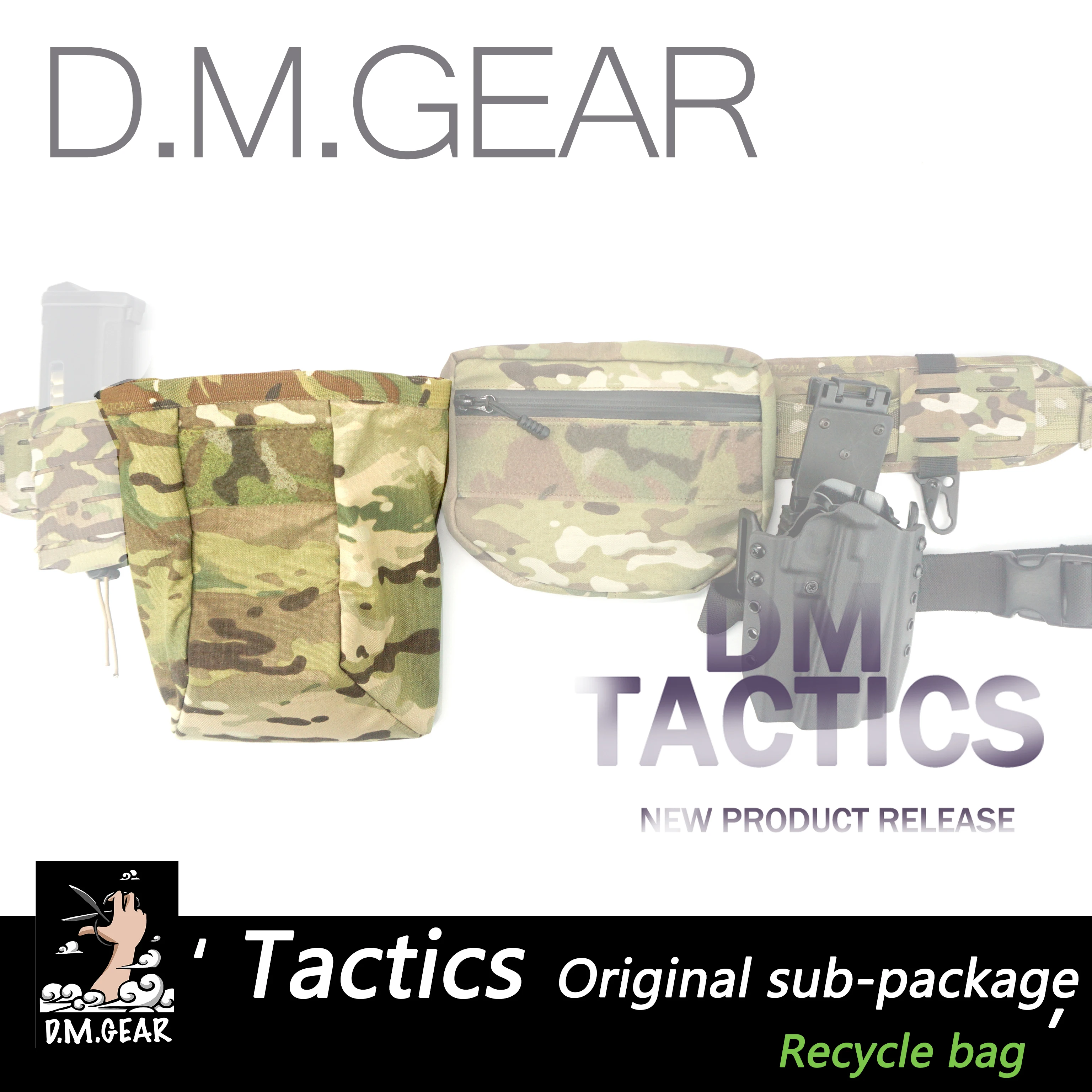 Tactical Mag Drop Pouch Recycling Bag MOLLE Outdoor Rubbish Hunt Gear Hunting Equipment Magazine Dump Storage Foldable Camping