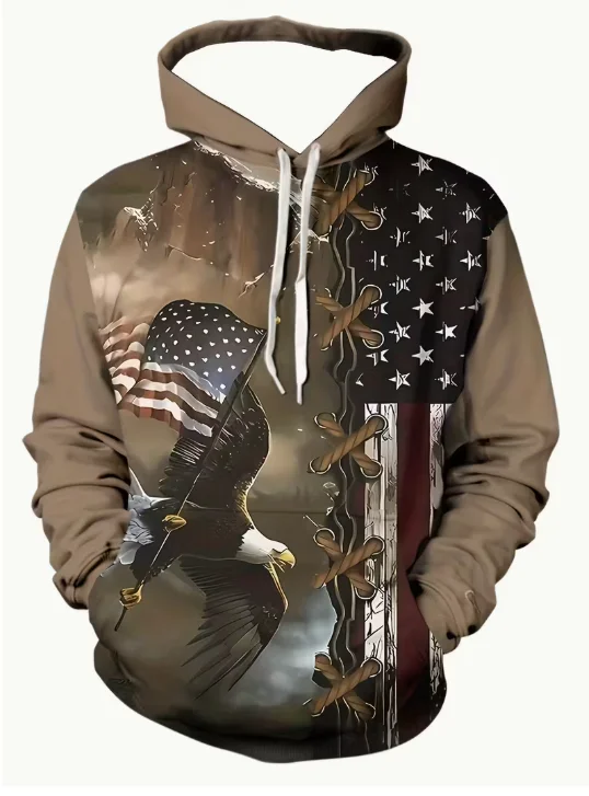 

Повседневная толстовка с капюшоном, толстовка с 3D принтом, ковбойская уличная толстовка с капюшоном и длинными рукавами, пуловер большого размера, мужские толстовки