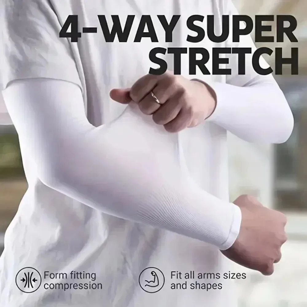 Breathable Sunscreen Sleeves - Cooling UV Protection Arm Sleeves for Driving, Golfing, Fishing, Cycling and Hiking