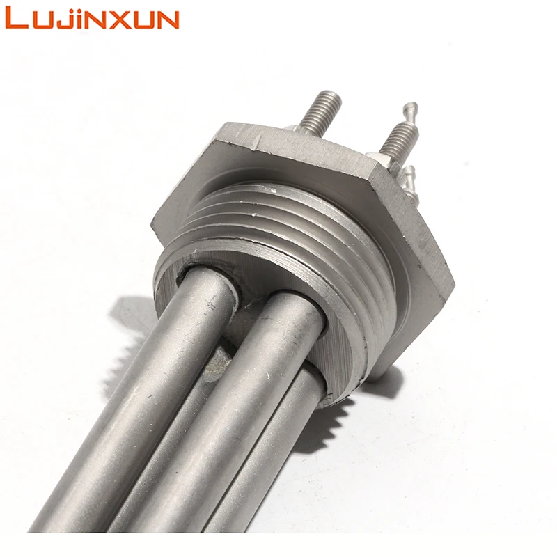 Lujinxun 300W/600W DN25/1inch Heating Element For Solar Water Heater DC12V/24V/48V Tubular Heaters All 304SS 200mm Length