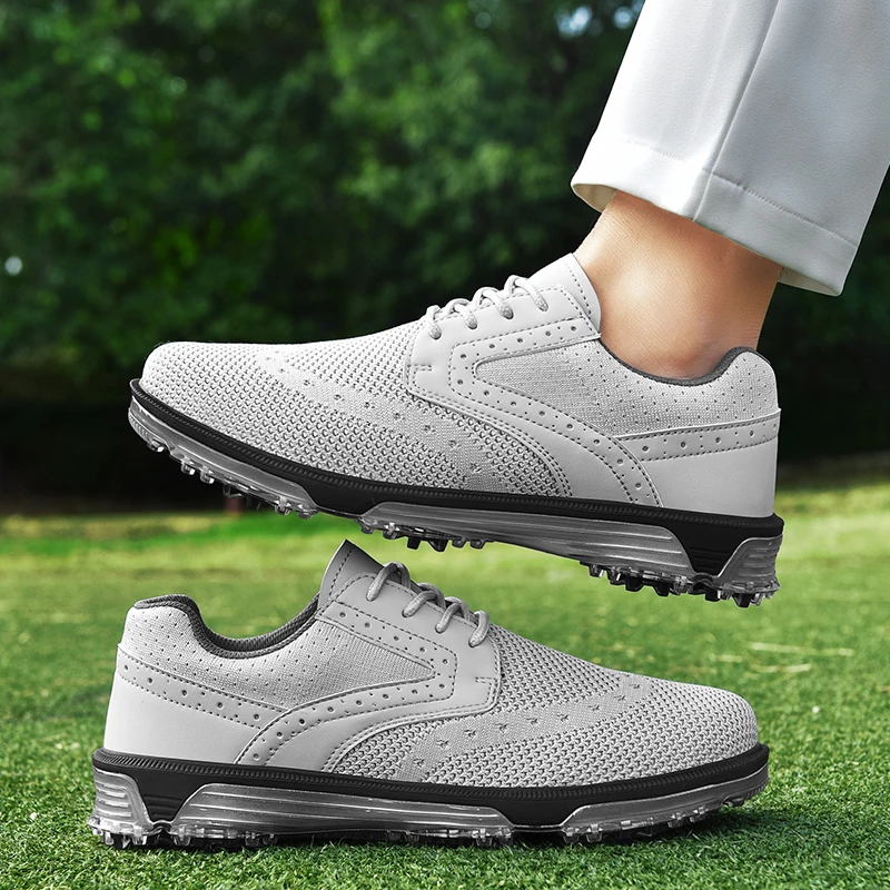 Professional Golf Shoes Men Sport Lightweight Golfer Footwear Outdoor Golfing Trainers Athletic Walking Golfing Sneaker