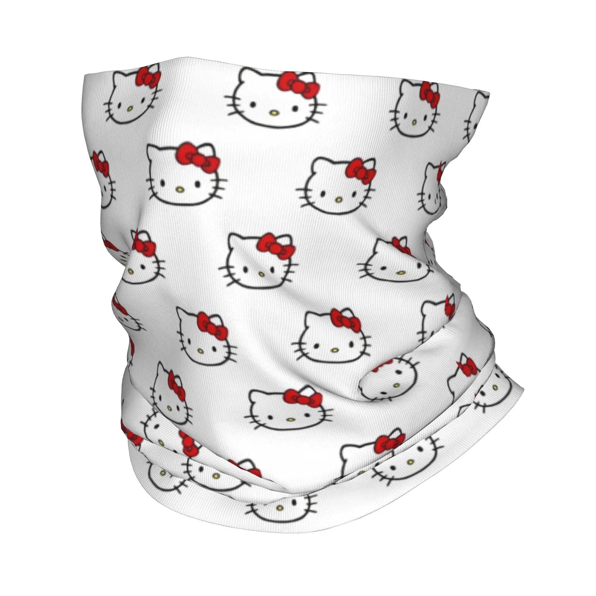 

Kawaii Bows Hello Kitty Bandana Neck Cover Printed Mask Scarf Multi-use Headband Cycling Unisex Adult Windproof