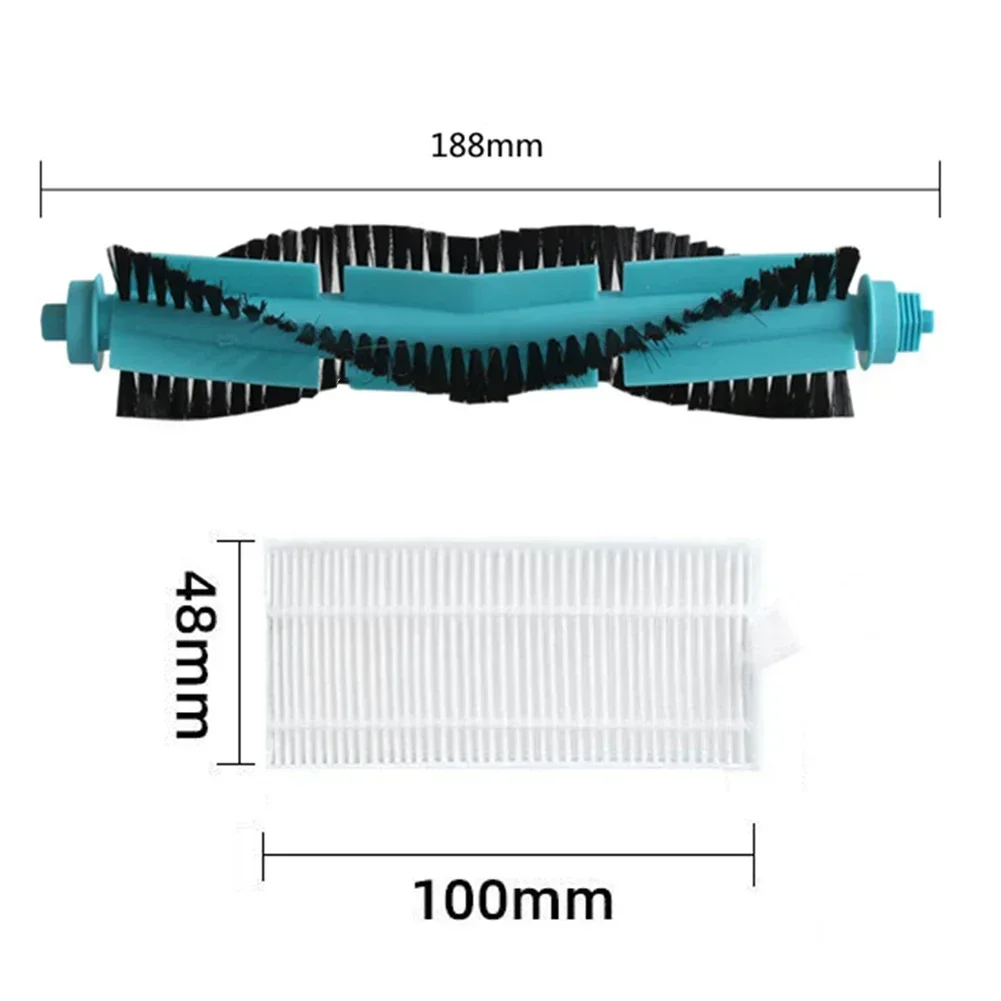 13 Uds cepillo de rodillo de filtro cepillos laterales para Cecotec para Conga 1690 1890 2090 2290 panorámico y 2690 accesorios para aspiradoras