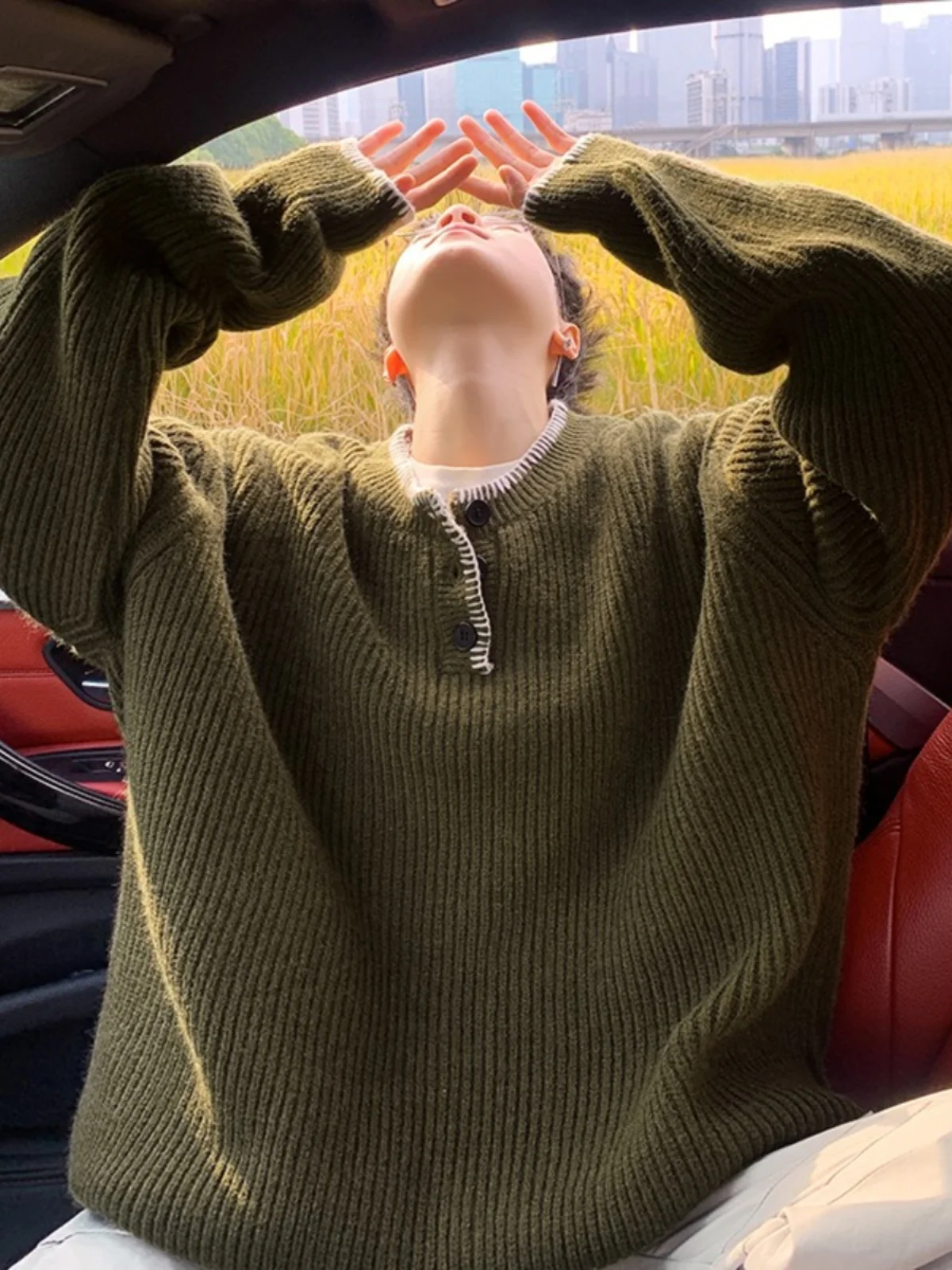 

Мужской трикотажный лонгслив Cleanfit с длинным рукавом, цвета хаки, для зимнего отдыха, высококачественный базовый слой, комфортный, из полиэстера