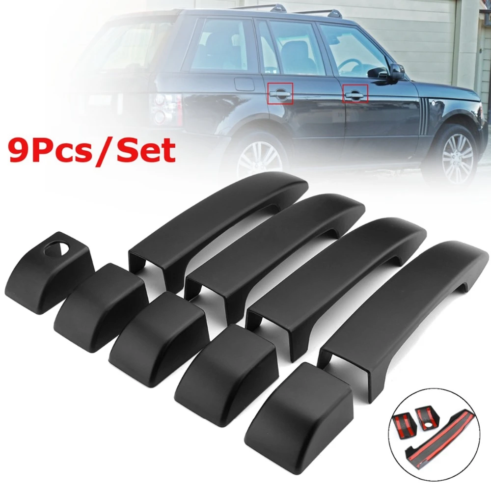 

9Pcs Car Door Handle Cover for Land Rover Series L322 2002-2012 Electroplated Silver